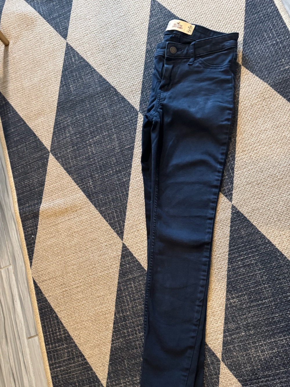 Hollister Men's Skinny Jeans in Navy